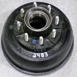 Drum,1 Piece, Short,10,000 lb,8 on 6.5, 5/8 studs, 4.75 pilot